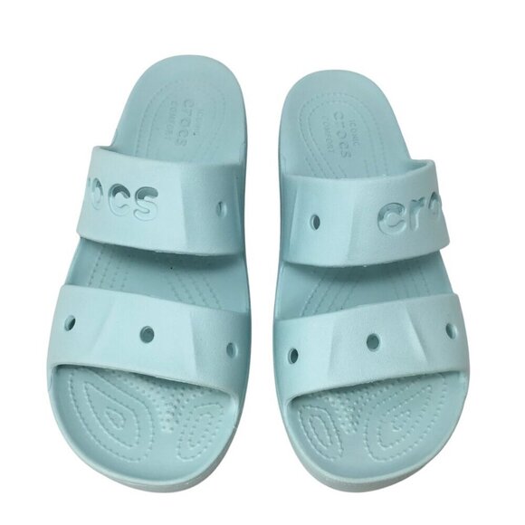 Crocs Baya Platform Slide Iconic Comfort Sandals Comfort Pure Water 208188 Sz 10 - Picture 5 of 8
